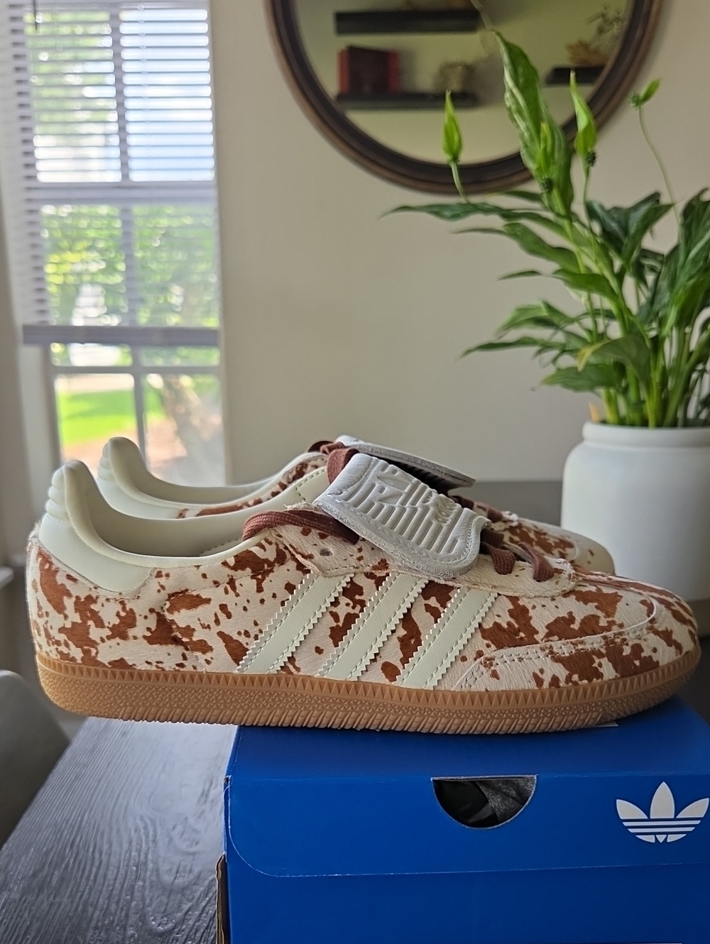 NWT Adidas Women's Samba LT 'Cow Print' Shoes JS3931 - Picture 14 of 14